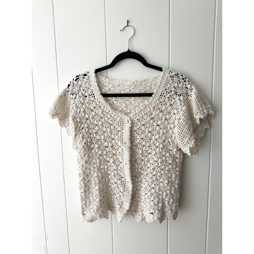 Vintage Knit Button Up Cardigan